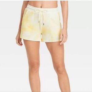 NWT Stars Above Women's Jogger Fleece Lounge Shorts Tie-Dye S